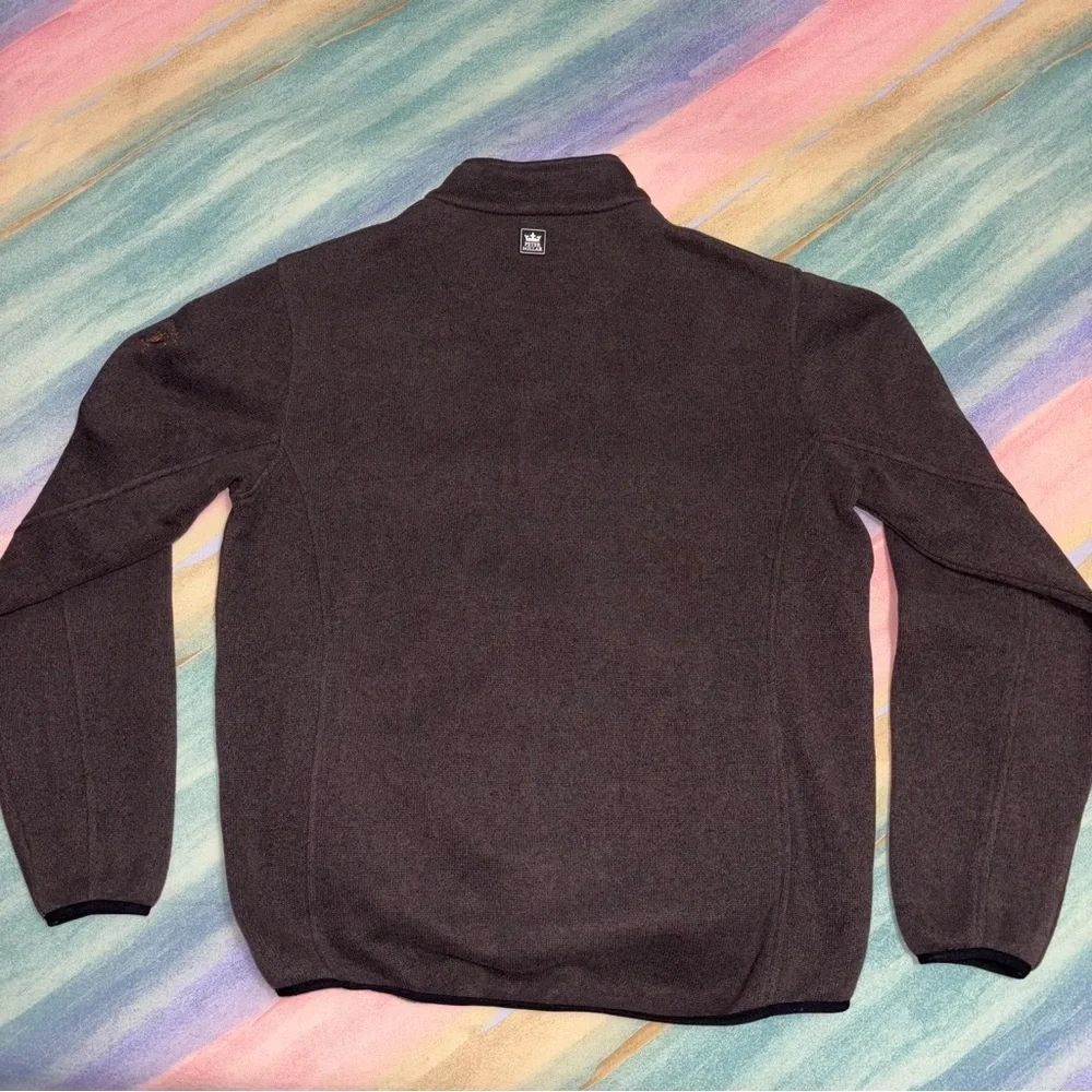 Peter Millar Element 4 Warmth 1/4 Zip Pullover Brown Sweater men’s size L
